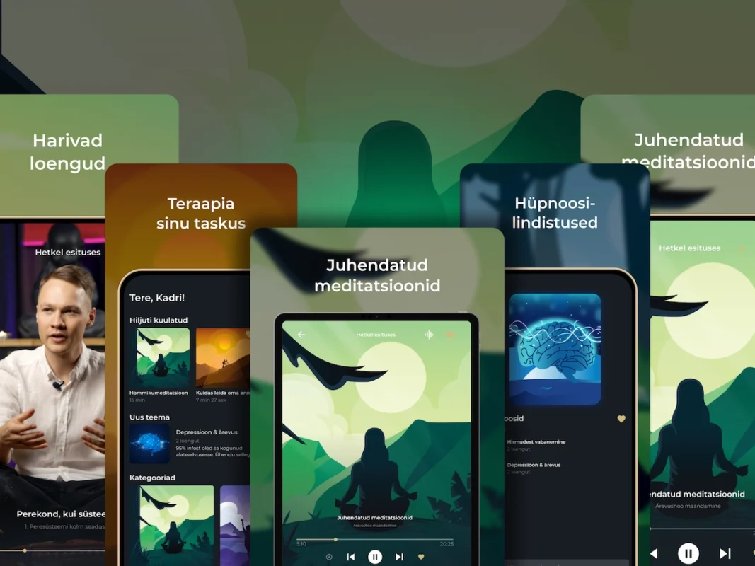 Ar therapy meditation app design